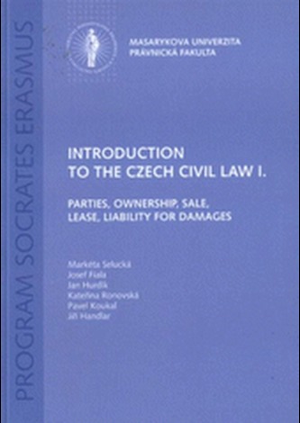 Introduction to the Czech Civil Law I.