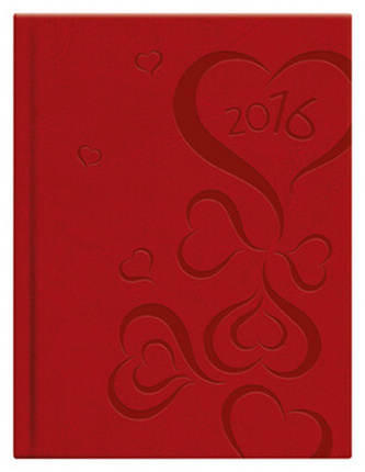Diář 2016 Love červený týdenní