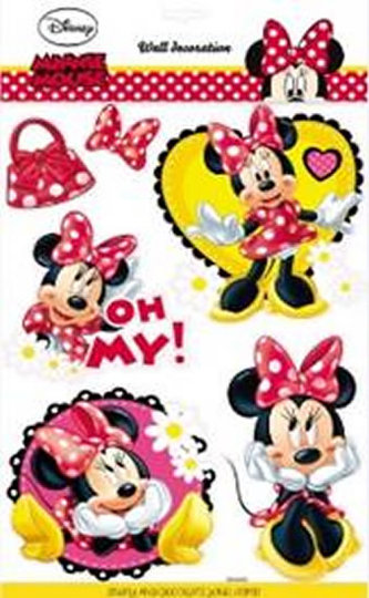 Minnie - 3D samolepky na zeď