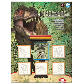 Razítka Dino, blistr 5 razítek