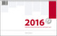 Podnikatelský červený - stolní kalendář 2016