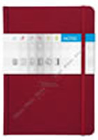 Notes Saturn červený linkovaný A5