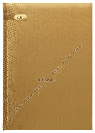 Diář 2016 - Dorato zlatý denní A5