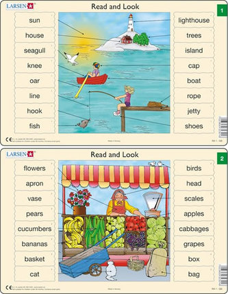 Učebné puzzle MIDI - Angličtina-slovíčka RA1/16 dielikov (2 druhy)