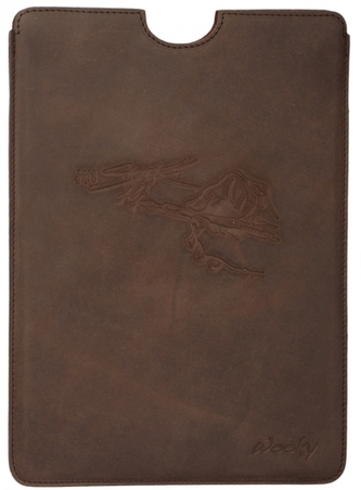 Puzdro 14,5x21 Saudek hnedá koža natur Samsung Galaxy Tab 7.7