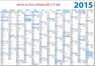 K- Plánovací kalendár 2015 - jednolistový P03