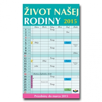 K- Život našej rodiny 2015- N50- nastenný