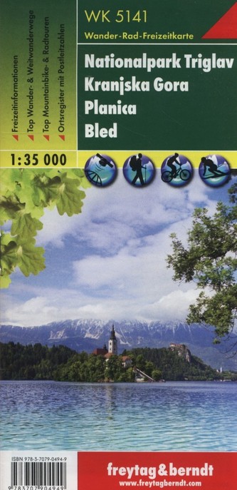 WK 5141 Triglavský národní park, Kranjska Gora, Planica, Bled 1:35 000 / turistická mapa