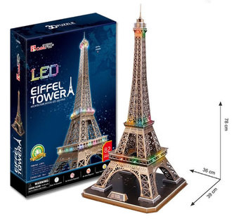Puzzle 3D Eiffelova veža / ľad - 82 dielikov