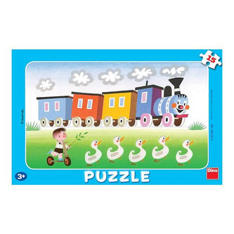 Veselá mašinka - puzzle 15 dílků