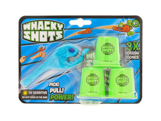 Whacky Shots 9,5cm s doplňky Water Splash světle modrý na kartě
