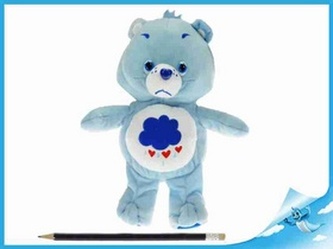 Starostlivý medvídek plyšový modrý