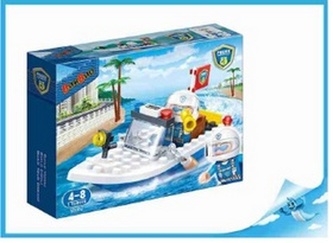 BanBao stavebnice Police policejní člun