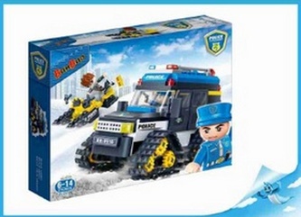 BanBao stavebnice Police policejní sněžná rolba