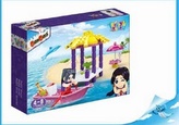 BanBao stavebnice Trendy Beach loďka s molem
