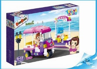 BanBao stavebnice Trendy Beach plážová tříkolka zpětný chod