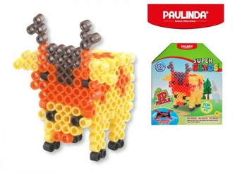 Mozaika vodní perly 3D 300ks plast jelen s doplňky 5x6mm Paulinda Super Beads v krabičce