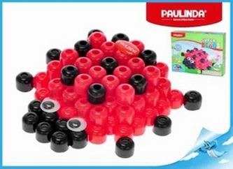 Mozaika vodní perly 3D 100ks plast beruška Paulinda Super Beads v krabičce