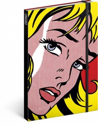 Notes - Roy Lichtenstein/Girl, nelinkovaný, 13 x 21 cm