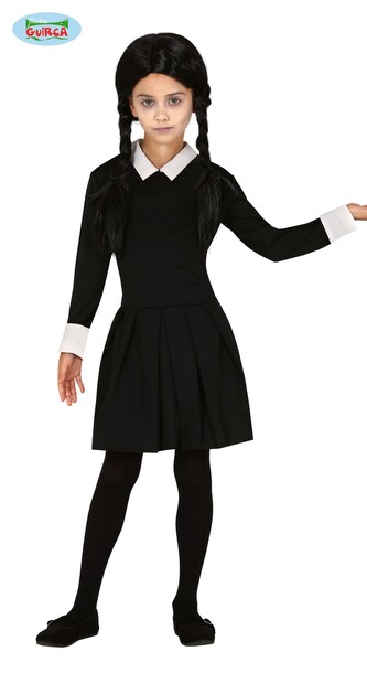 Kostým Wednesday Addams dětský 3-4 roky