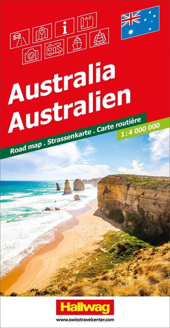 Hallwag Strassenkarte Australien 1:4 Mio.