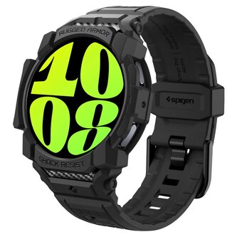 Spigen Rugged Armor Pro  , matte black - Samsung Galaxy Watch7 (40mm)