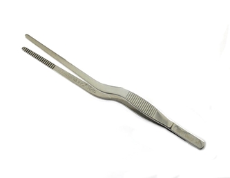 Pinzeta potravinářská nerez vyhnutá 16,5cm  SVANERA PINZA 9719