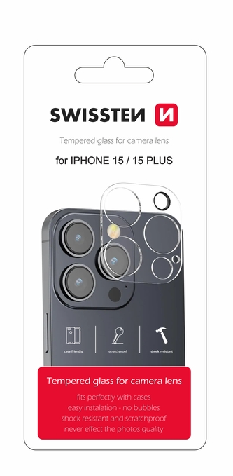 SWISSTEN OCHRANNÉ SKLO NA ČOČKY FOTOAPARÁTU PRO APPLE IPHONE 16 PLUS