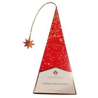 ARÔME Čaj v pyramidě, černý se zázvorem a pomerančem, Třpytky