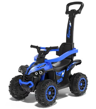Dětské odrážedlo Baby Mix Mega Prime EVA s vodící tyčí modré Dětské odrážedlo Baby Mix Mega Prime EVA s vodící tyčí modré