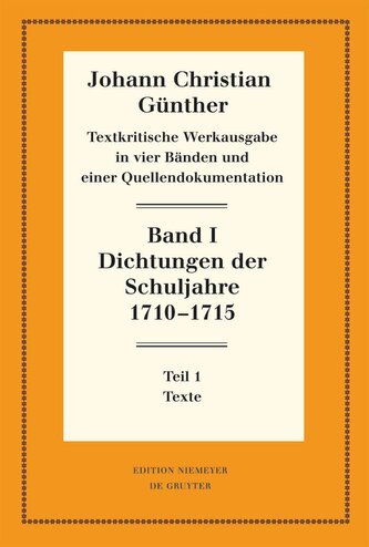 Dichtungen der Schuljahre 1710¿1715