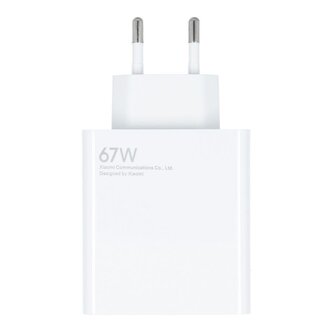 Xiaomi MDY-12-EU USB-A 67W Cestovní Nabíječka White (Service Pack)