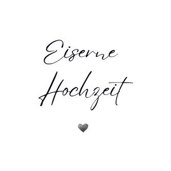 Gästebuch ¿Eiserne Hochzeit¿- Premium Gästebuch Blanko