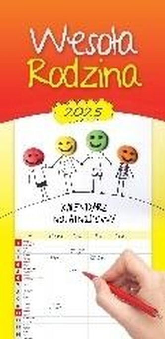 Kalendarz 2025 rodzinny notatnikowy Wesoła rodzina