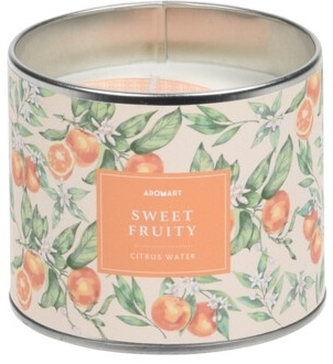 Aromatický svíčka v plechové dóze Citrus Water 8,5x9,7 cm