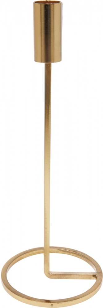 Kovový svicen zlatý 25,5x10,5 cm