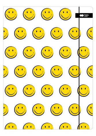 Teczka z gumką A+ Fun biała HAPPY COLOR