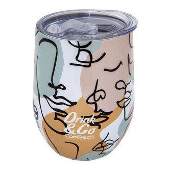 CoolPack termohrnek Art Deco, 350 ml, nerez