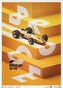 Umělecký tisk McLaren Papaya - Bruce McLaren special - Spa-Francorchamps Circuit - 1968, 50 × 70 cm