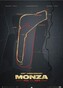 Umělecký tisk Monza Circuit - Track Evolution - 100th Anniversary, 50 × 70 cm