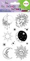 Tatuaże zmywalne Sun and Moon HAPPY COLOR