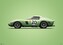 Umělecký tisk Ferrari 250 GTO - Green - 24h Le Mans - 1962, 70 × 50 cm