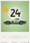 Umělecký tisk Ferrari 250 GTO - Green - 24h Le Mans - 1962 - Collector's Edition, 50 × 70 cm