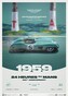 Umělecký tisk Aston Martin DBR1/300 - 24h Le Mans - 100th Anniversary - 1959, 50 × 70 cm