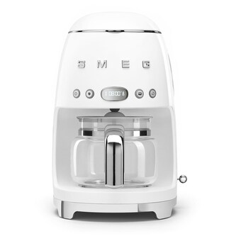 Smeg DCF02WHEU kávovar na překapávanou kávu, 1050 W, 2 úrovně intenzity kávy, udržování teploty, bílá Smeg DCF02WHEU kávovar na překapávanou kávu, 1050 W, 2 úrovně intenzity kávy, udržování teploty, bílá