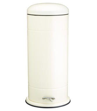 Plechový odpadkový koš Living Nostalgia krémový