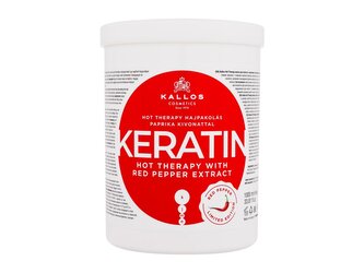 Kallos Cosmetics Keratin Maska na vlasy Hot Therapy With Red Pepper Extract 1000 ml pro ženy