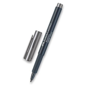 Popisovač Faber-Castell Metallics výběr barev tmavě stříbrná