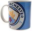 Keramický hrnek FC Manchester City: Logo a Tečky (objem 315 ml)