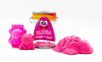 Ultra Piasek 150g różowy + foremka Krówka